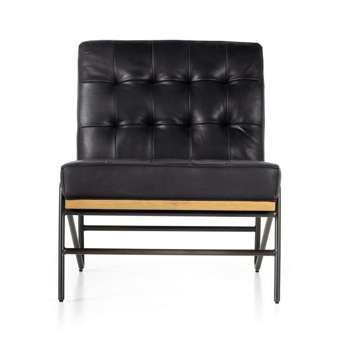 엑센트 PU 가죽 라운지 의자 Recliner Chaise 현대 가구 2