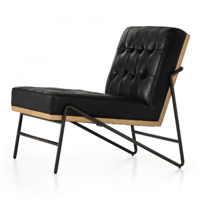 엑센트 PU 가죽 라운지 의자 Recliner Chaise 현대 가구 1