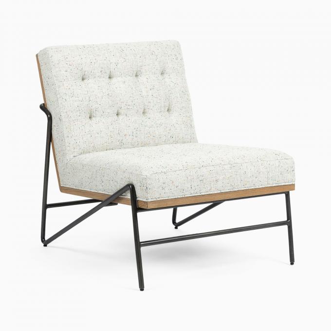 엑센트 PU 가죽 라운지 의자 Recliner Chaise 현대 가구 4