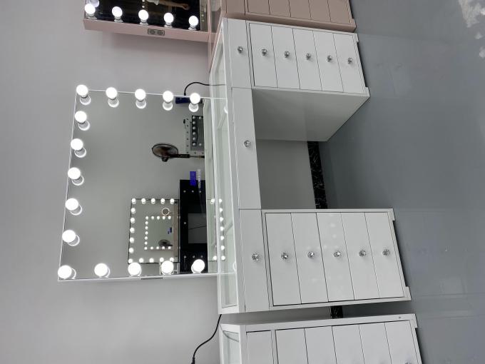 Y 패킹 모던 드레싱 테이블 조명 거울 침실 화장대 드레서 메이크업 데스크탑 LED 거울 세트 서랍 드레서 1