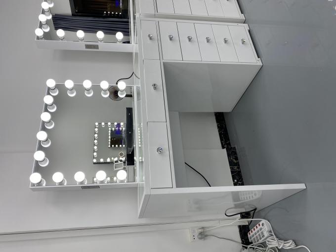 Y 패킹 모던 드레싱 테이블 조명 거울 침실 화장대 드레서 메이크업 데스크탑 LED 거울 세트 서랍 드레서 5