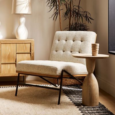 엑센트 PU 가죽 라운지 의자 Recliner Chaise 현대 가구