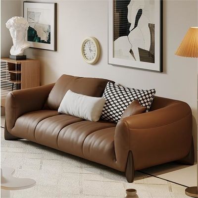 이탈리아 정품 가죽 부문 Recliner 소파 세트 모듈형 거실 가구