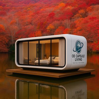조립식 40피트 호텔 모듈식 강철 우주 캡슐 하우스 이동식 컨테이너 하우스 (5인용 침실, 화장실 포함)